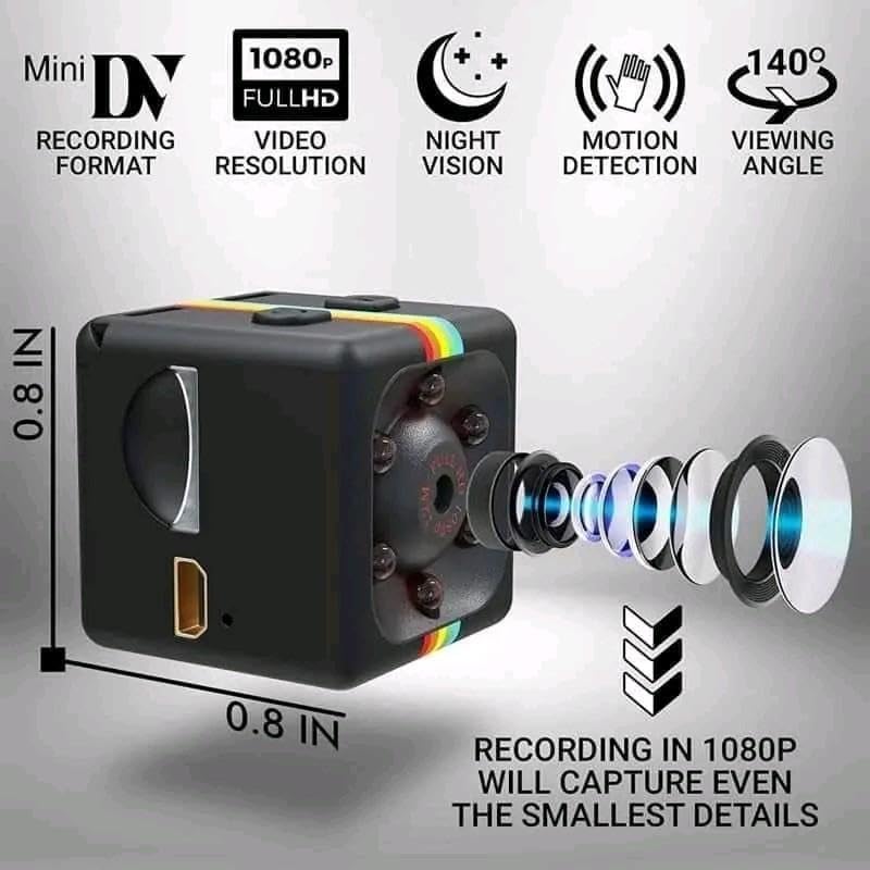 1080P Mini Spy Camera with Low Light Vision, Mini Portable Security Camera, Hidden Camera with Audio and Video Recorder