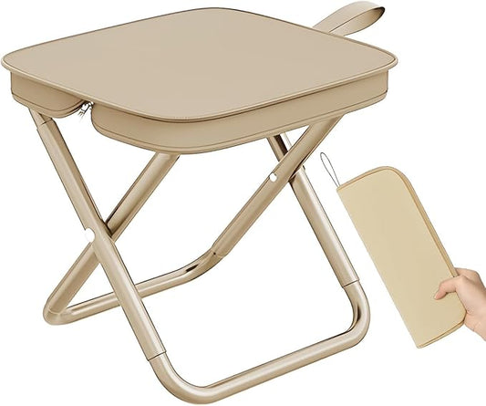 Handbag Folding Stool, Picnic Lightweight Folding Stool, Stability & Comfort Portable Camp Chairs for Beach, Backpacking