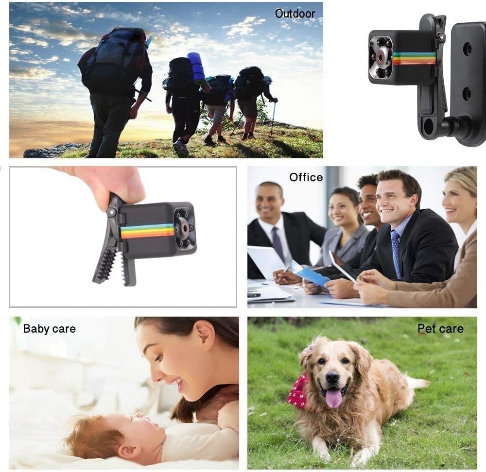 1080P Mini Spy Camera with Low Light Vision, Mini Portable Security Camera, Hidden Camera with Audio and Video Recorder