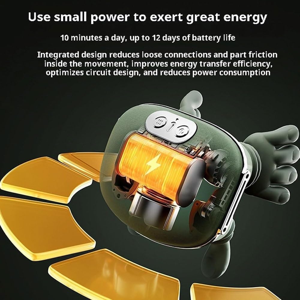 Heated Massager, Electric Deep Tissue 4D Kneading Massage, Simulated Human Hand Design for Pain Relief and Muscle Relax