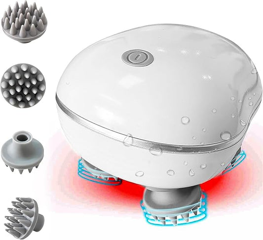 Electric Head,Scalp Massager |  3 Speed Mode Handheld.Portable,Scalp Scratcher Body Massager for Hair Growth,Deep Clean & Stress Relaxation