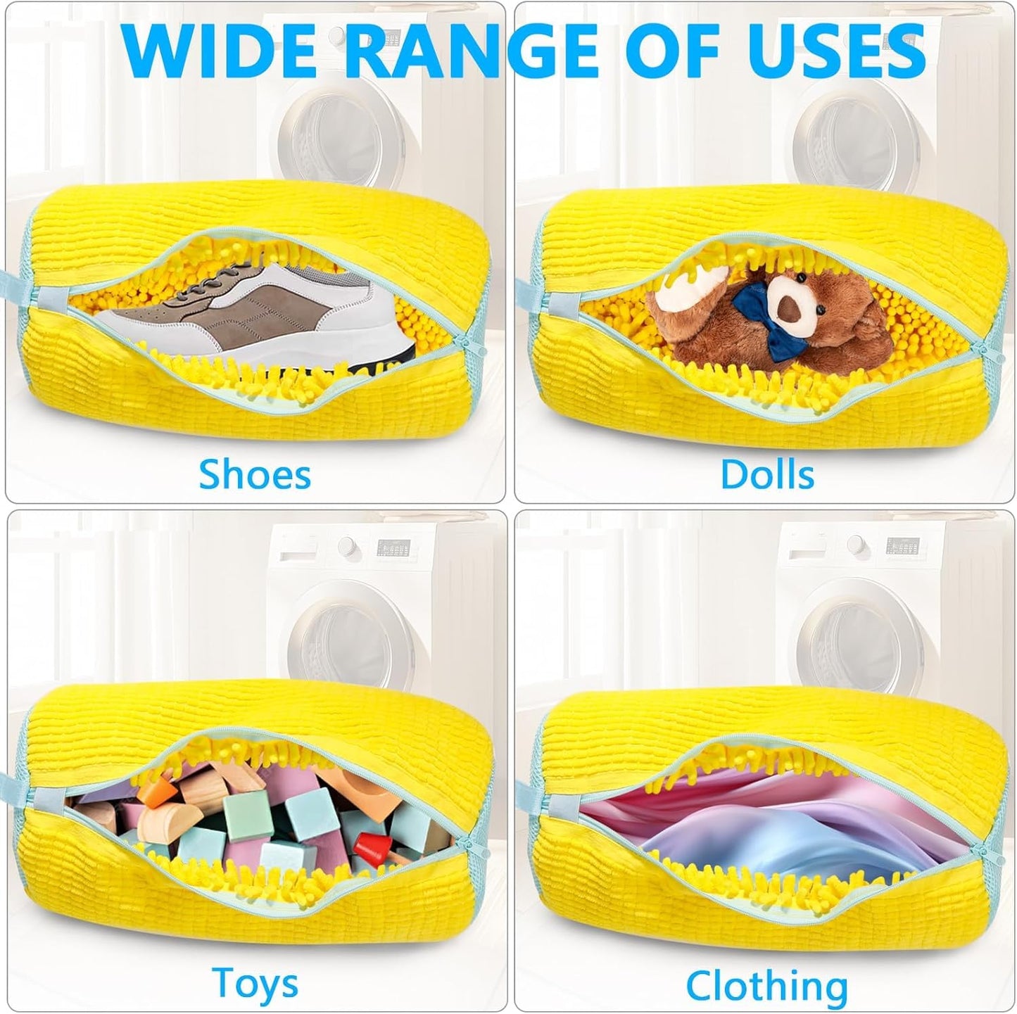 Shoe Washing Machine Bag, Shoe Laundry Bags for Sneakers, Reusable Shoe Cleaning Bag for All Shoe Sizes(Laundry shoe bag)